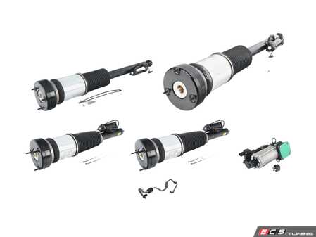 ES#5446346 - AS-2820KT1 - Complete Arnott Air Suspension Replacement Kit - W221 S-Class RWD - Includes Two (2) front air suspension struts, Two (2) rear air suspension struts, air suspension compressor, and an air compressor filter with lines. - Arnott - Mercedes Benz