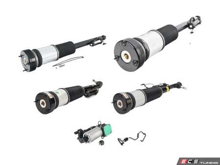 ES#5446347 - as-2853KT - Complete Arnott Air Suspension Replacement Kit - W221 S-Class AWD - Includes Two (2) front air suspension struts, Two (2) rear air suspension struts, air suspension compressor, and an air compressor filter with lines. - Arnott - Mercedes Benz