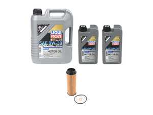 ES#5447071 - 83212365950KT - Liqui Moly Special Tec LL-01 FE 0w-30 Oil Change Kit - Includes Seven Quarts Of Liqui Moly Special Tec LL 0w-30 Synthetic Engine Oil And A Hengst Oil Filter - Assembled By ECS - BMW