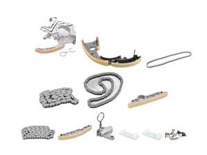 ES#5447441 - 06E109467MKT - Timing Chain Kit - Standard - Includes new tensioners, guide rails, & chains to service your timing chain - Assembled By ECS - Audi