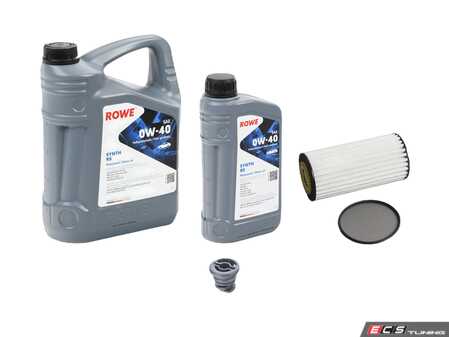 ES#5448756 - mqbgen3osKT - ROWE Oil Service Kit - (0w-40) - Includes Hengst oil filter and Hightec SYNTH RS Oil - Assembled By ECS - Audi Volkswagen