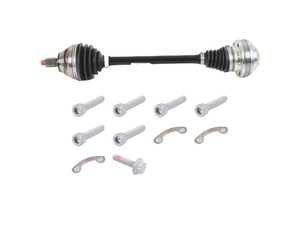 ES#5456296 - 5q0407272fnKT - Right Front Axle Assembly - With Hardware  - Driveshaft with inner and outer CV joints - Genuine Volkswagen Audi - Audi Volkswagen
