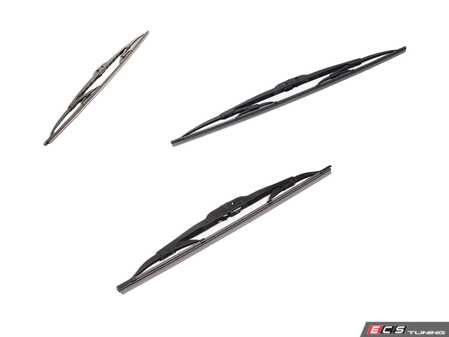 ES#5456606 - 40713KT - Front & Rear Bosch Micro Edge Wiper Blade Set - Clear up streaks & improve rainy day visibility - Bosch - Volkswagen