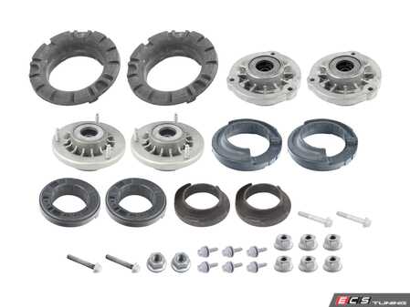 ES#5456765 - f10535ccoKT - Cup Kit/Coilover Installation Kit - Everything you need to install coilovers, shocks/struts, or a cup kit on your BMW. Don't let weak mounts and corroded hardware yield less-than-positive results! - Assembled By ECS - BMW