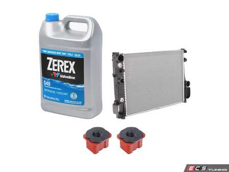 ES#5456909 - 2215003103KT1 - Radiator Replacement Kit - Includes Genuine Mercedes-Benz radiator, G48 Coolant, and new radiator mounts. - Genuine Mercedes Benz - Mercedes Benz