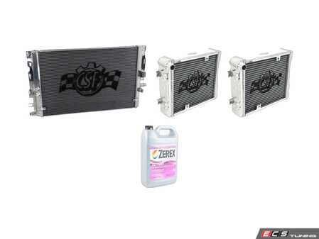 ES#5456916 - 8187KT - CSF High Performance Radiator Kit - Set Of 3 - Upgrade your cooling and eliminate heat soak issues in your AMG! Kit includes left and right side radiator, and center CSF upgraded radiator with Zerex G40 Coolant! - CSF - Mercedes Benz