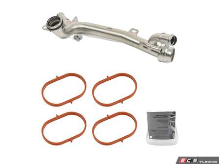 ES#5456940 - 2642004201KT - M264 Coolant Pipe Upgrade Kit - Includes upgraded metal coolant pipe, intake manifold gaskets, and genuine coolant! - Assembled By ECS - Mercedes Benz