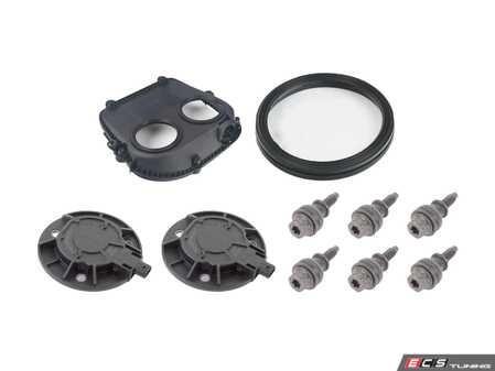 ES#5457309 - 06K103269FKT1 - Upper Timing Chain Cover Kit W/ Magnets - Assembled By ECS - Volkswagen