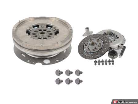 ES#5457375 - 3000 950 918KT - Sachs Performance XTend Clutch Kit With Luk Flywheel  - Featuring Sachs Xtend pressure plate, full-face clutch disc, throw-out bearing, Luk DMF125 flywheel, Six genuine VW/Audi flywheel bolts - Assembled By ECS - Audi