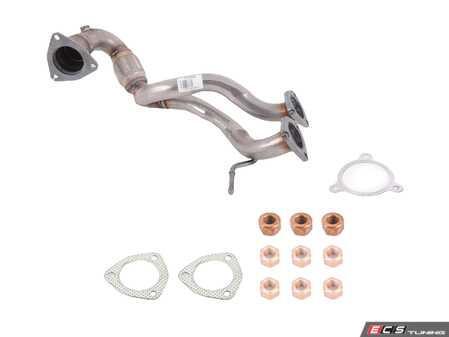 ES#5457384 - 8L9253091CKT - Exhaust Downpipe With Downpipe Installation Kit - Everything you need for a quick and easy install - Assembled By ECS - Audi