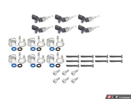 ES#5457413 - 06E906036CKT1 - Fuel Injectors With Installation Kit - Contains everything you need to install your new injectors - Assembled By ECS - Audi