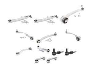 ES#5457589 - d3a8s8fcaKT - Meyle High Durability Front Control Arm Kit - D3 Audi A8/S8 - Includes all front control arms with hardware! Also includes outer tie rod ends, and sway bar end links. - Meyle HD - Audi