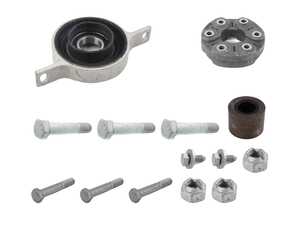 ES#5460157 - f32435xdsohKT - Driveshaft Overhaul Kit - Includes the basic components needed when replacing the center support bearing and front universal joint, featuring quality aftermarket components - Assembled By ECS - BMW
