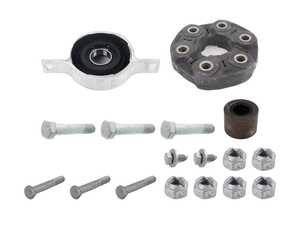 ES#5460609 - f32440xdsohKT - Driveshaft Overhaul Kit - Includes the basic components needed when replacing the center support bearing and front universal joint, featuring quality aftermarket components - Assembled By ECS - BMW