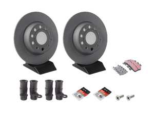ES#5470150 - TA0SRBS2KT - Rear Brake Service Kit - Basic (272x10) - Includes Zimmermann Rotors and EBC Ultimax Pads - Assembled By ECS - Audi Volkswagen