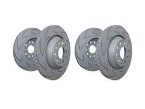 ES#5470169 - bsd1772-1386KT - Front & Rear BSD Blade Brake Rotors - (312x25/272x10) - Upgrade to the uniquely created blade slot designed for improved braking - EBC - Volkswagen