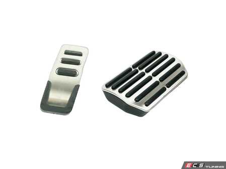 ES#5584 - b7rs4psauto - RS4/RS6 Pedal Set - Includes the brushed aluminum throttle and brake pedals - Genuine Volkswagen Audi - Audi