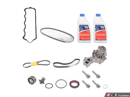 ES#6393 - 028198480LV - ECS Tuning Timing Belt Kit - Ultimate - 18 piece complete timing belt kit for preventative maintenance. - Assembled By ECS - Volkswagen