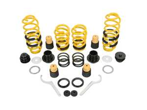 ES#4045183 - 27310075 - ST Adjustable Lowering Springs - Allows individual ride height adjustment at each corner of your vehicle - Make your stock suspension height adjustable, without compromise! - Suspension Techniques - Audi