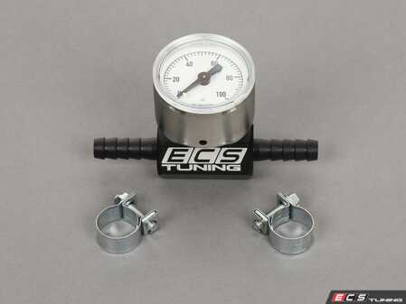 ES#5701 - 000198500BLK-A - Fuel Pressure Gauge Kit - Great for custom tuning and easily installs on the pressure line - ECS - Audi Volkswagen