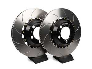 ES#4920985 - a2-272 - 2-Piece Floating Rear Brake Rotors - Pair - 2-Piece Slotted Rotors, simply replace the cast iron rotor when needed - Girodisc - Porsche