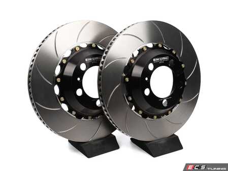 ES#4920985 - a2-272 - 2-Piece Floating Rear Brake Rotors - Pair - 2-Piece Slotted Rotors, simply replace the cast iron rotor when needed - Girodisc - Porsche
