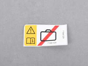 ES#2923478 - 51717368329 - NOTICE STICKER ON SERVICE CO - Genuine BMW - BMW
