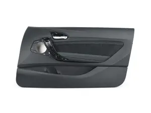 Leather Door Panel - Front Right - Black/Blue