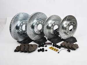 ES#5470976 - K8364sd7 - Power Stop Z23 Evolution Sport Front & Rear Brake Kit *Scratch And Dent* - A complete 4-wheel performance brake upgrade featuring drilled & slotted rotors and low-dust carbon-fiber ceramic pads. - Scratch & Dent - Volkswagen