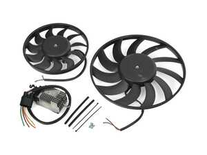 ES#5425965 - 8E0959455KT - Electric Cooling Fan Kit - Keep your cooling system operating properly - Hamburg Tech - Audi