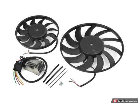 ES#5425965 - 8E0959455KT - Electric Cooling Fan Kit - Keep your cooling system operating properly - Hamburg Tech - Audi