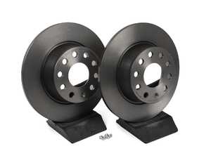 ES#5433825 - 5qn615601a3KT - Rear Brake Rotor - Pair (272x10) - Features Brembo's special UV paint treatment that guarantees superior corrosion resistance. - Brembo - Volkswagen