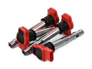 RacingLine Higher Output Ignition Coils - Red - Set of Four