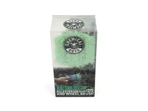 Wheel & Rim Flagged Tip Brush - Green - Priced Each