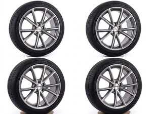ES#5481227 - 654-3-AV-25545 - 19" Alzor Style 654 Wheel & Tire Package - Advanta HPZ-02 - VW Tiguan MQB / Audi F3 Q3 - 19x8.5 ET42 5x112 57.1CB - Gloss Gunmetal/Machined Face With Advanta HPZ-02 (255/45R19) - Assembled By ECS - Audi Volkswagen