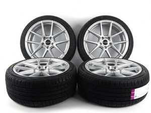 ES#5481268 - M205ADV3WTP1 - 19" Alzor Style M205 "Ready-To-Roll" OEM+ Fitment Square Wheel & Tire Package - F3x Late Model - Square 19x8.5 ET33 5x120 72.6CB - Silver - With Professionally Mounted & Balanced Advanta HPZ-02 All Season Tires (245/35/R19). Includes TPMS Sensors! Great option for X-Drive cars but will work for all F3x Late Model builds. - Alzor - BMW