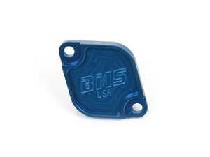 ES#4714984 - BMS-TLID-BLU - Billet Oil Thermostat Lid - Blue - Fits 2006+ N54 N55 S55 BMW Engines with factory oil thermostat - Burger Motorsports - BMW