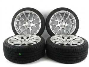 ES#5481660 - 040-CN-235T - 18" Alzor Style 040 "Ready-To-Roll" Square Wheel & Tire Package - w/ Continental Tires - 18x8.5 ET35 5x120 72.6CB - Silver/Machined Face - With Professionally Mounted & Balanced Continental ExtremeContact DWS06 Tires (235/40R18) - Includes TPMS sensors! - Alzor - BMW