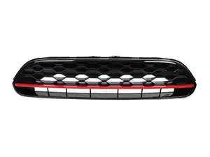 JCW Grille LCI Piano Black With Red Stripe Without JCW Logo