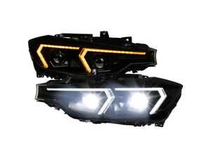 ES#5481720 - LHE-F3012SM-B-SQ - Full LED Projector Headlights W/ Switchback Sequential Turn Signal (Black Housing/Smoked Lens) - Give your Euro the modern facelift it deserves. - Spec-D Tuning - BMW