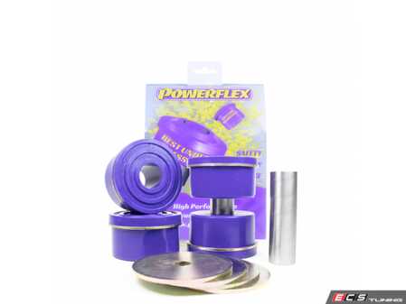 ES#5481735 - PFR85-527 - Powerflex Polyurethane Rear Subframe Front Mounting Bushing Kit - Street Series - Lock down your AWD rear subframe and eliminate sloppy drivetrain movement on your Mk5 or Mk6-platform VW or Audi! - Powerflex - Audi Volkswagen