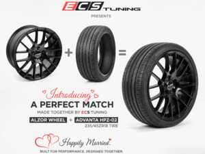 ES#5481501 - 030-9-23545-B7P1 - 18" Alzor Style 030 "Ready-To-Roll" Wheel & Tire Package for B7 Passat - Continental Extreme Contact DWS06 Plus Performance Summer (235/45R18) - Square 18"x8.0" ET35 5x112 57.10CB - Matte Black - With Professionally Mounted & Balanced Continental Extreme Contact DWS06 Plus Performance Summer Tires (235/45R18). Specifically created for your B7 Passat. - Alzor - Volkswagen