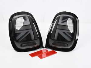 ES#5480893 - BM11-F5614-SM-As - MINI Cooper Union Jack Led Taillights Smoked F56 F55 F57 - Set  *Scratch And Dent* - Upgrade to Union Jack design tail lights for your MINI, works with factory LED taillight or NON LED taillights. Includes black line trims. - Scratch & Dent - MINI