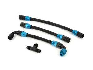 ES#5388615 - 201-0358 - S58 Port Injection Fuel Line - Replaces the OEM flex line from the fender to the HPFP - adds an AN6 tee for adding port injection - Precision Raceworks - BMW
