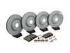 ES#2762527 - 4H0615601HKT4 - Front & Rear Brake Service Kit - Featuring Zimmerman rotors and Akebono Euro Ceramic pads - Assembled By ECS - Audi