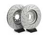ES#4794430 - CRK7446 - Z23 Evolution Sport Brake Upgrade Kit - Front - Includes Z23 Carbon-Fiber Ceramic Brake Pads, Drilled & Slotted Zinc Plated Rotors, and stainless-steel hardware - Power Stop - BMW