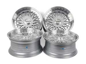 ES#2695666 - 010-263KT - 18" Style 010 Wheels - Staggered Set Of Four - 18x8 ET28 / 18x9 ET28 5x120 74.1CB - Silver With Machined Lip - Alzor - BMW