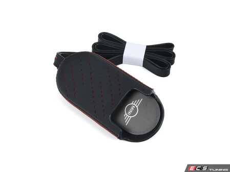 ES#4763579 - 82205B30D96 - JCW MINI Key Wallet - Black/Red - Priced Each  - Used to hold the key fob - Genuine MINI - MINI