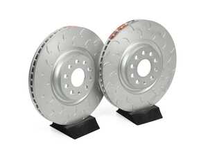 ES#5470719 - 0343011021 - 1-Piece Front Brake Rotor Upgrade Kit - Pair (340mm X 30mm) *Scratch And Dent* - Geomet Anti-Corrosion Coating, CM-250 Special Alloy Designed Specifically To Reduce Warping from Hard Street Use - Scratch & Dent - Audi Volkswagen