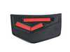 ES#4836036 - 51125B3A374 - JCW Rear Winglet Right - Black and chili red winglet add ons to the rear side bumper of the JCW bumper - Genuine MINI - MINI